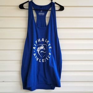 Alphalete xl blue tank
